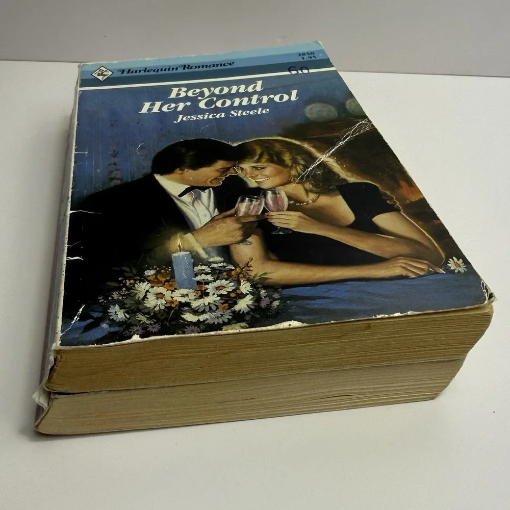Vintage 1980s Harlequin Romance Paperback 2-Book Lot 1st Editions Power Point